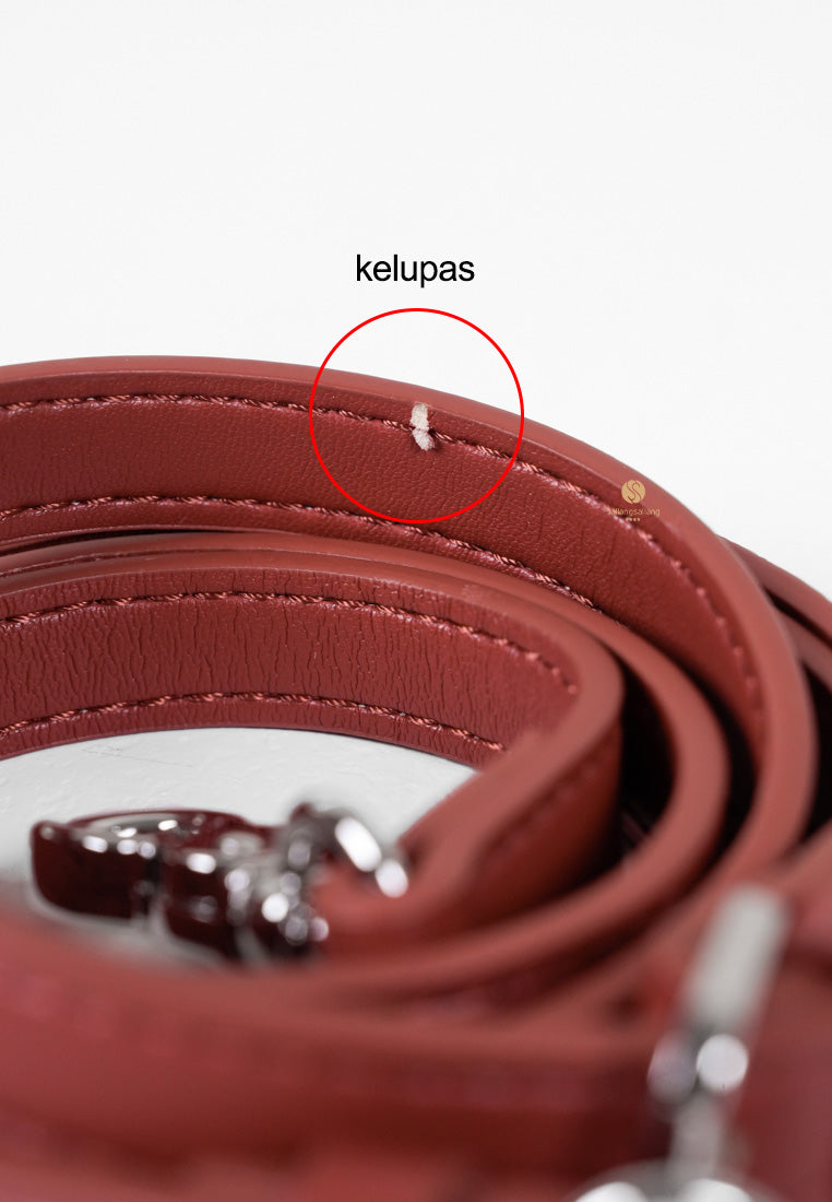 [DEFECT SALE 385] NORA CROSSBODY - WINE RED