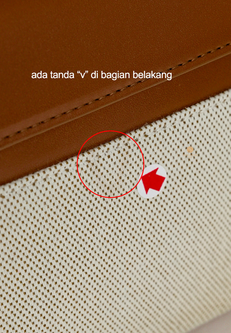 [DEFECT SALE 392] Thea Top Handle Bag - BROWN CANVAS