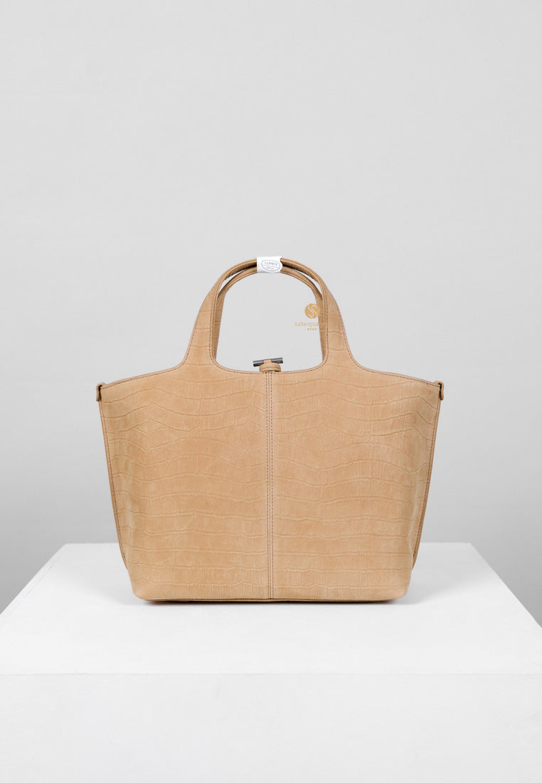 [DEFECT SALE 403] PANIER TOTE BAG nubuck pattern sand