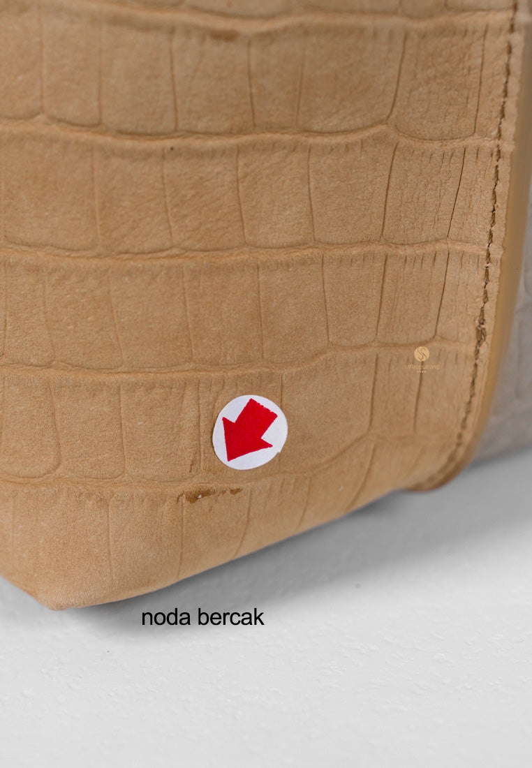 [DEFECT SALE 402] PANIER TOTE BAG nubuck pattern sand