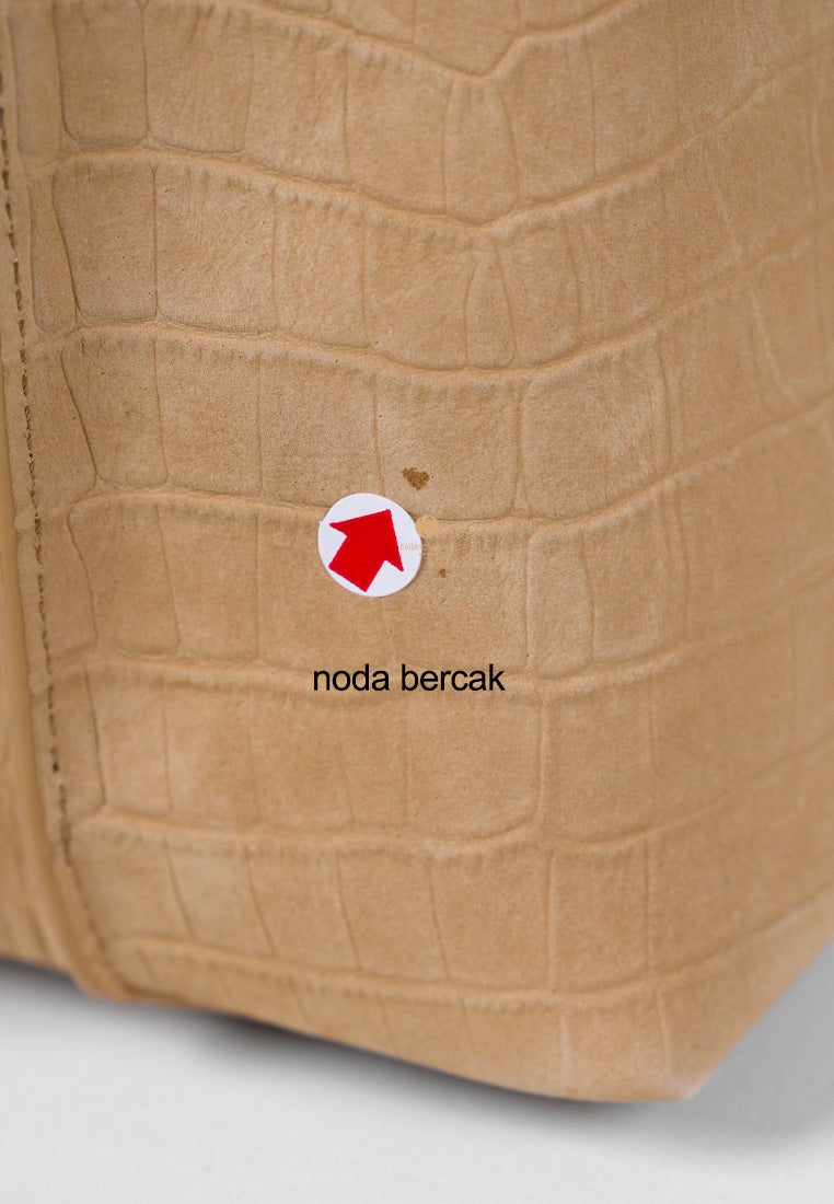 [DEFECT SALE 403] PANIER TOTE BAG nubuck pattern sand