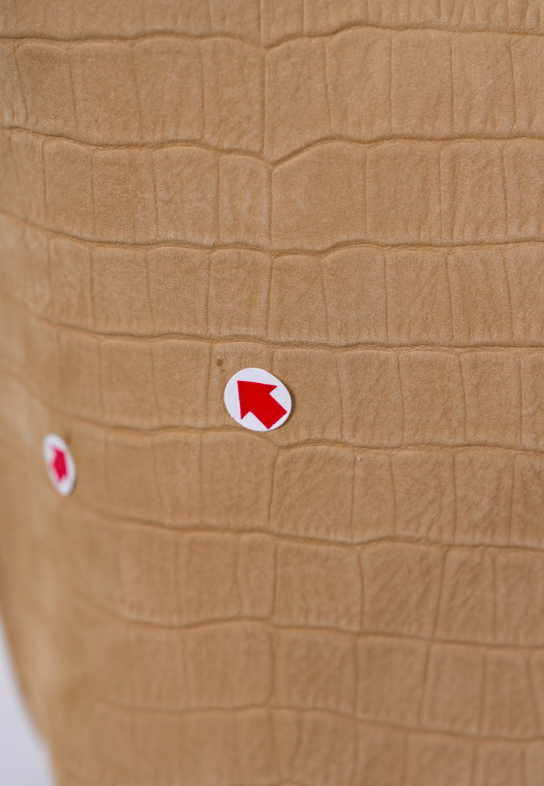 [DEFECT SALE 405] PANIER TOTE BAG nubuck pattern sand