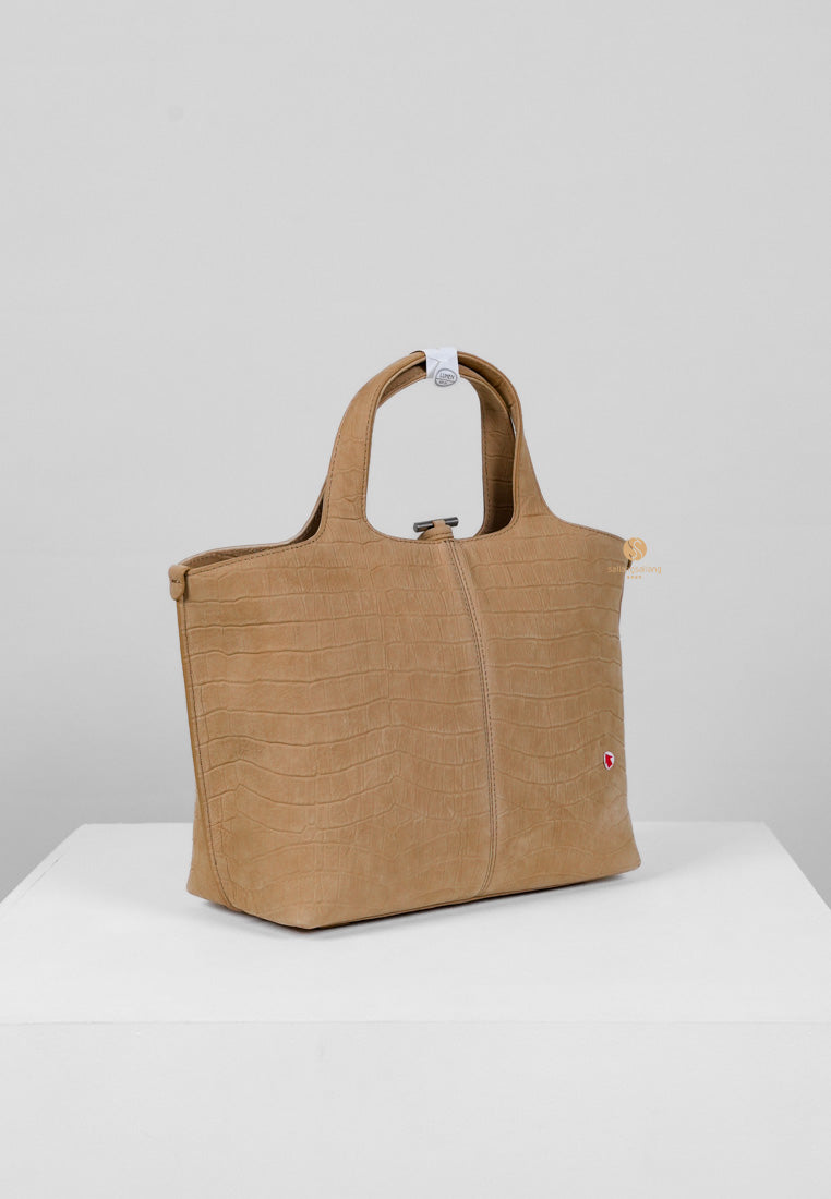 [DEFECT SALE 405] PANIER TOTE BAG nubuck pattern sand