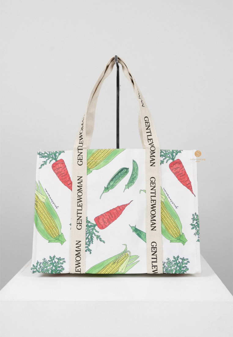 [DEFECT SALE 400] Grandma's Garden Box Tote