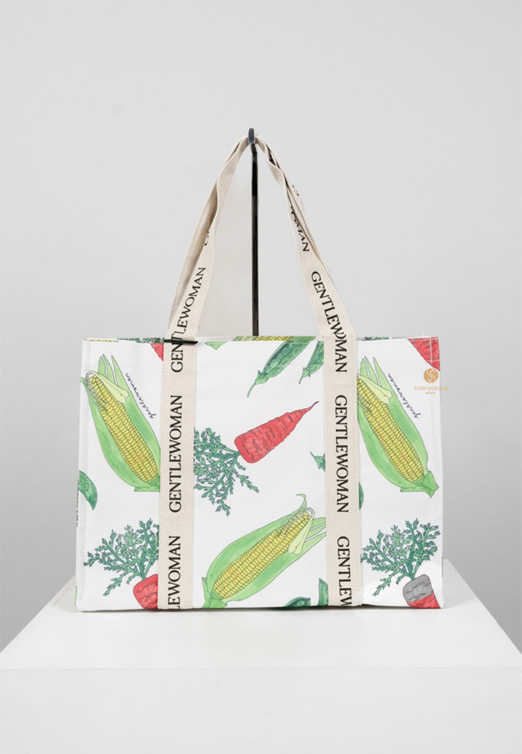 [DEFECT SALE 400] Grandma's Garden Box Tote