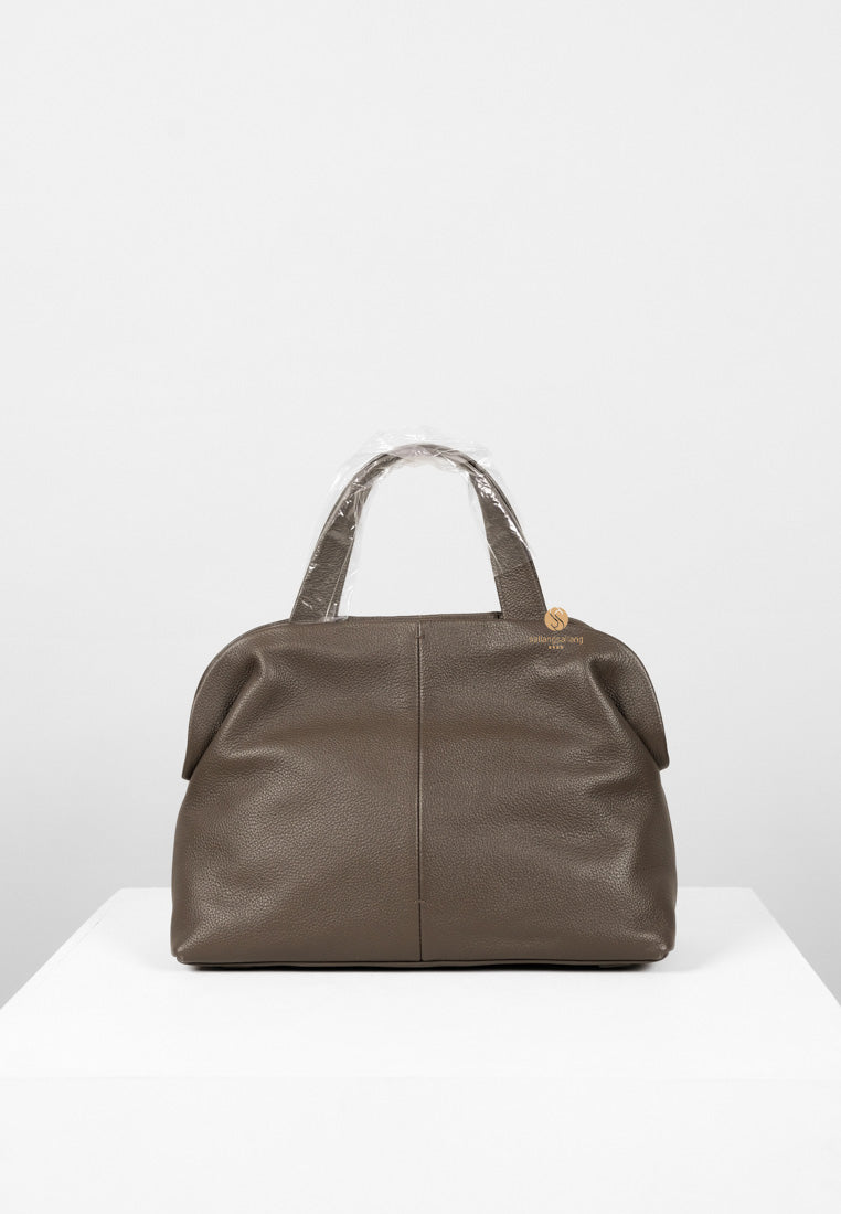 [DEFECT SALE 407] PAVE TOTE BAG mud brown