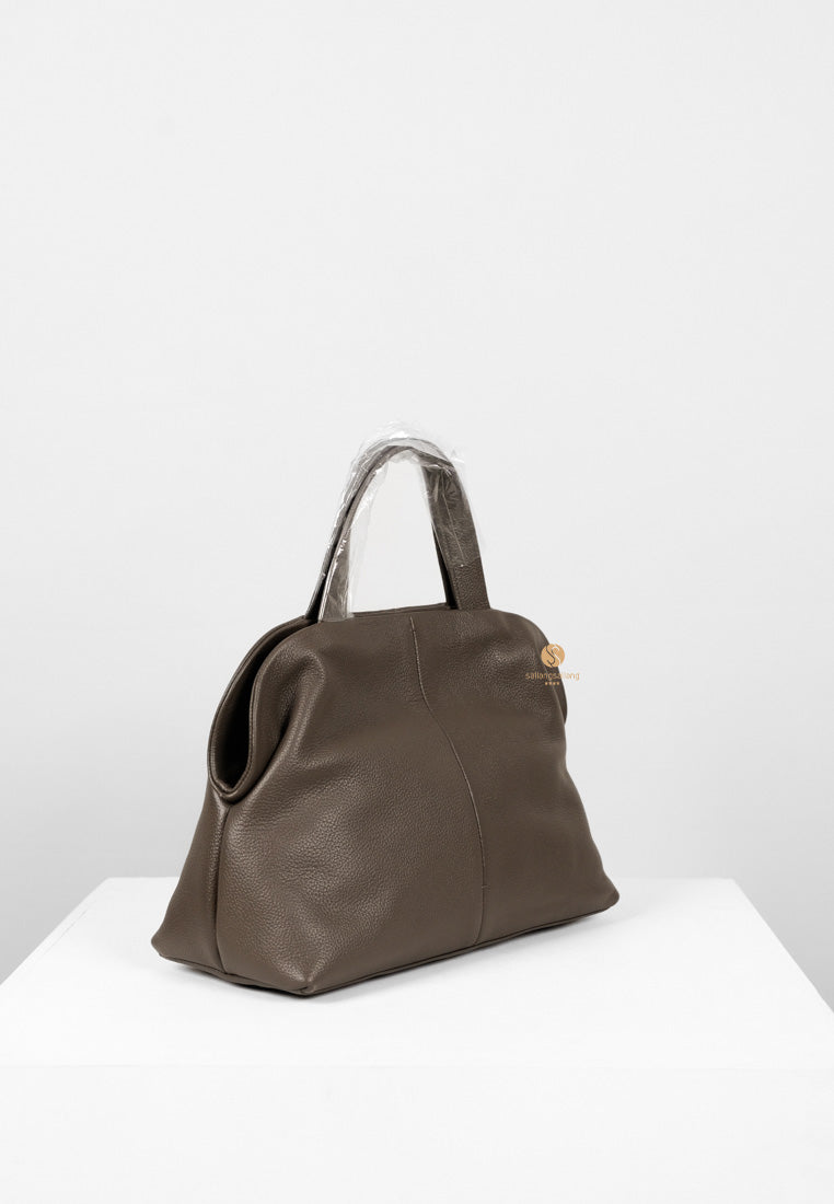 [DEFECT SALE 407] PAVE TOTE BAG mud brown