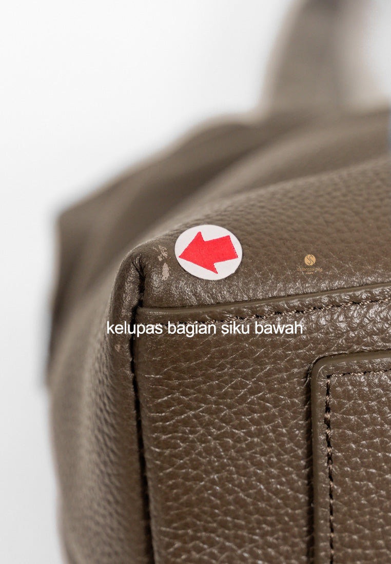 [DEFECT SALE 407] PAVE TOTE BAG mud brown