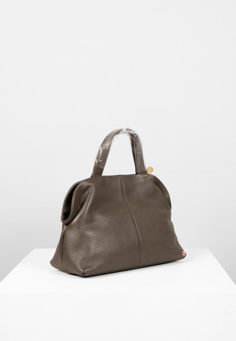 [DEFECT SALE 408] PAVE TOTE BAG mud brown