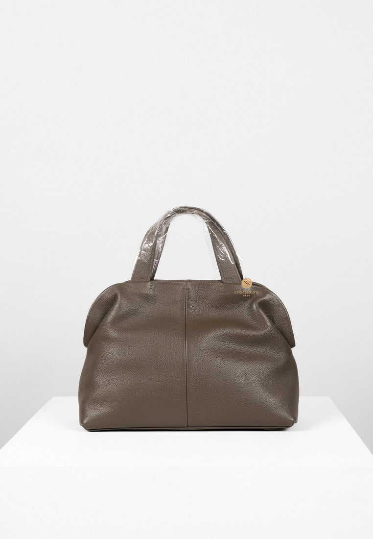 [DEFECT SALE 408] PAVE TOTE BAG mud brown