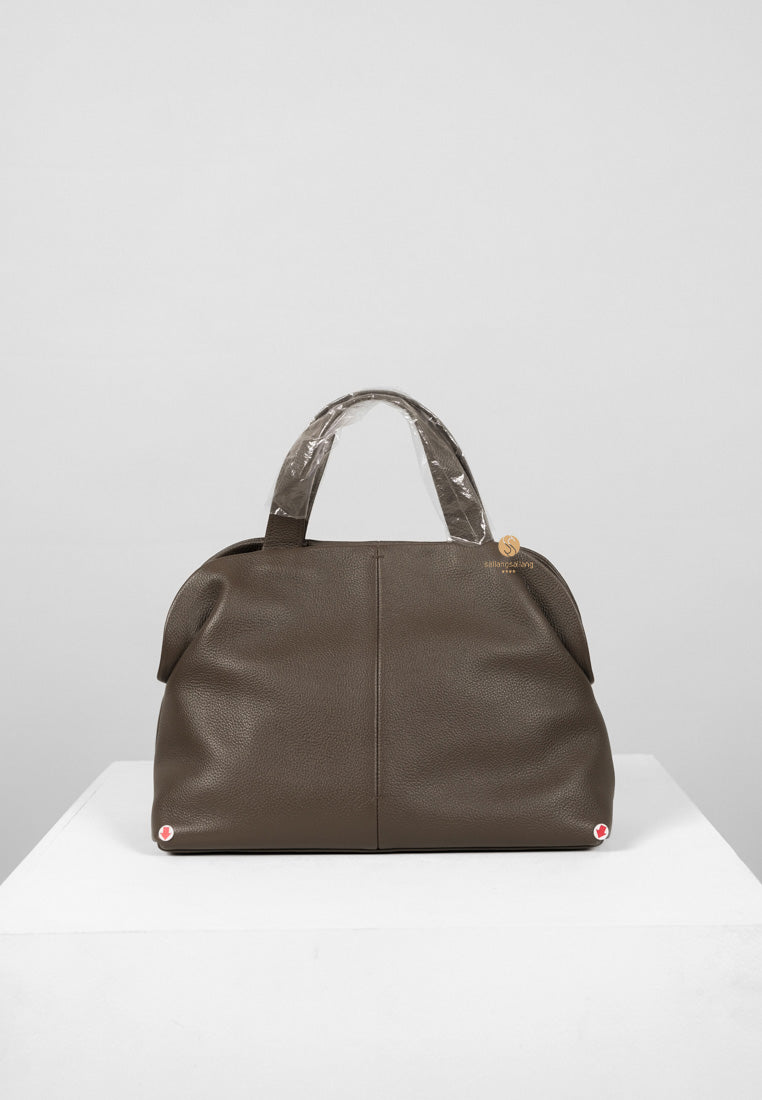 [DEFECT SALE 409] PAVE TOTE BAG mud brown