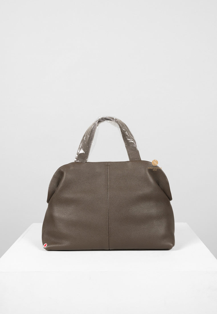 [DEFECT SALE 409] PAVE TOTE BAG mud brown