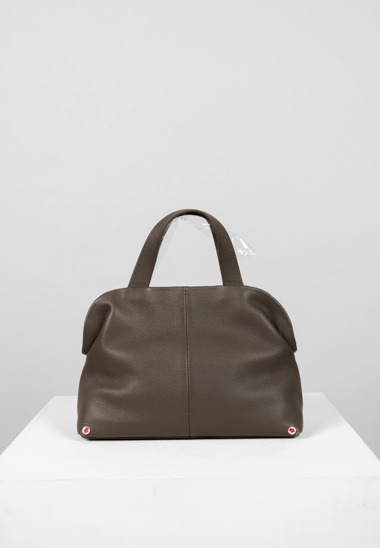[DEFECT SALE 411] PAVE TOTE BAG mud brown