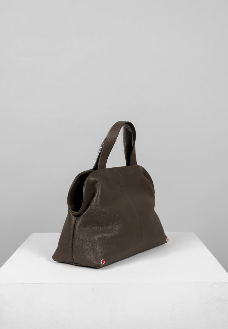 [DEFECT SALE 411] PAVE TOTE BAG mud brown