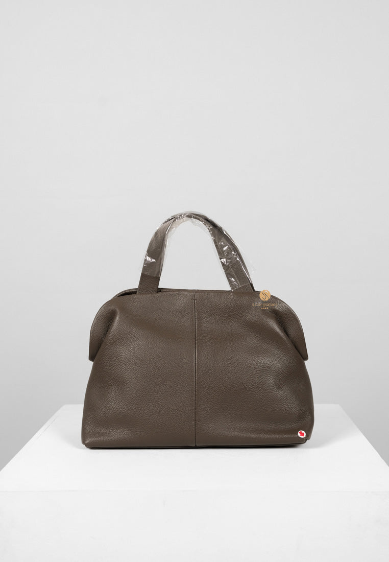 [DEFECT SALE 412] PAVE TOTE BAG mud brown
