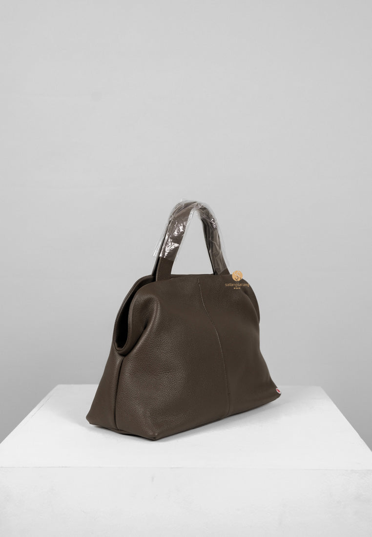 [DEFECT SALE 412] PAVE TOTE BAG mud brown