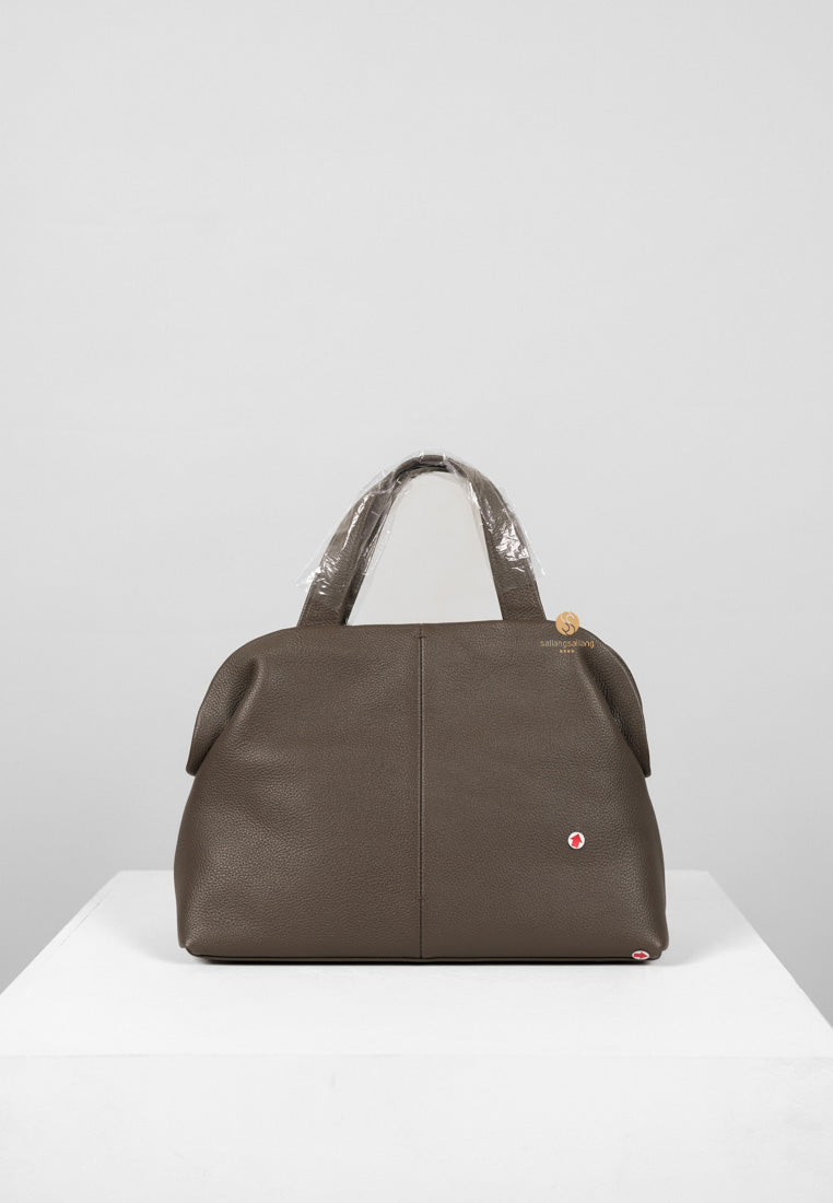 [DEFECT SALE 412] PAVE TOTE BAG mud brown