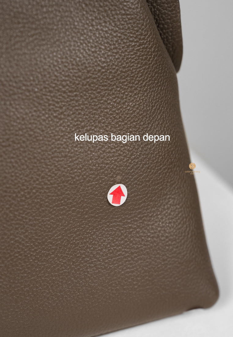 [DEFECT SALE 412] PAVE TOTE BAG mud brown
