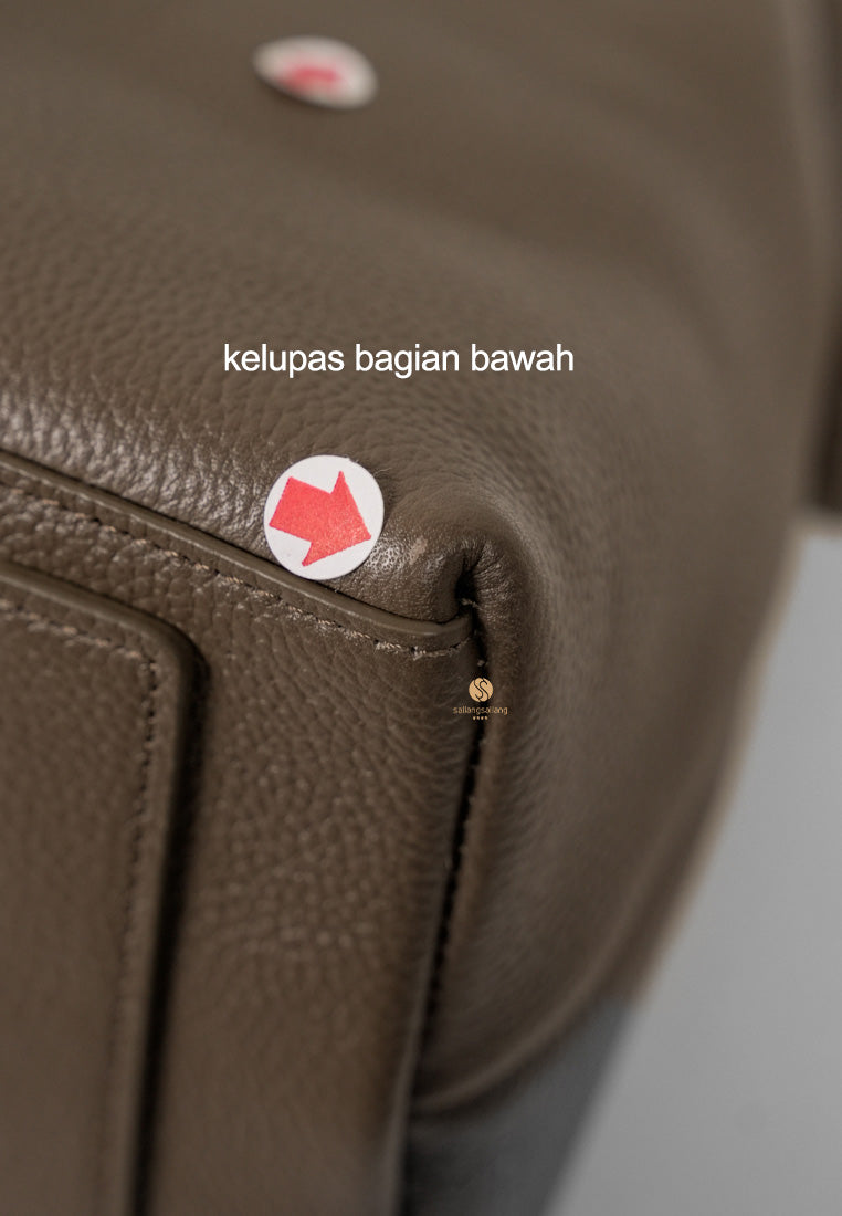 [DEFECT SALE 412] PAVE TOTE BAG mud brown