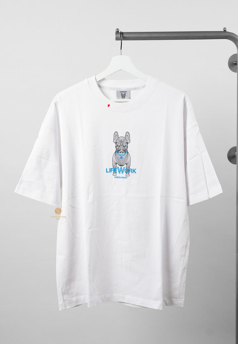 [DEFECT SALE 429] Small Radog T-Shirt white size M