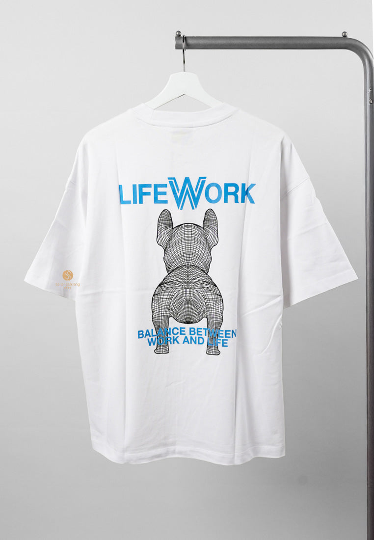 [DEFECT SALE 429] Small Radog T-Shirt white size M