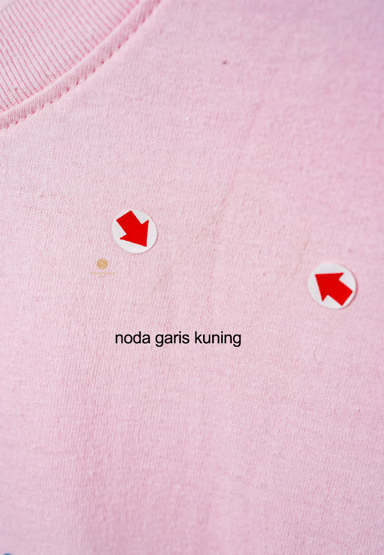 [DEFECT SALE 433] T-Shirt Sliding Bear Pink size L