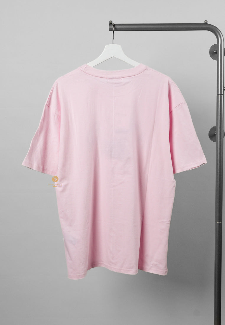 [DEFECT SALE 433] T-Shirt Sliding Bear Pink size L