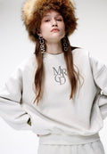 Sweatshirt Logo MRCD Oatmeal Black