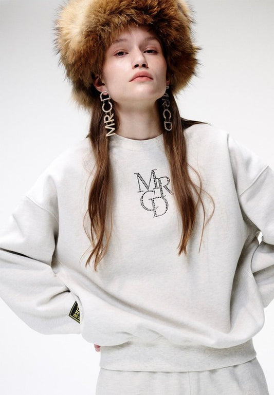 Sweatshirt Logo MRCD Oatmeal Black