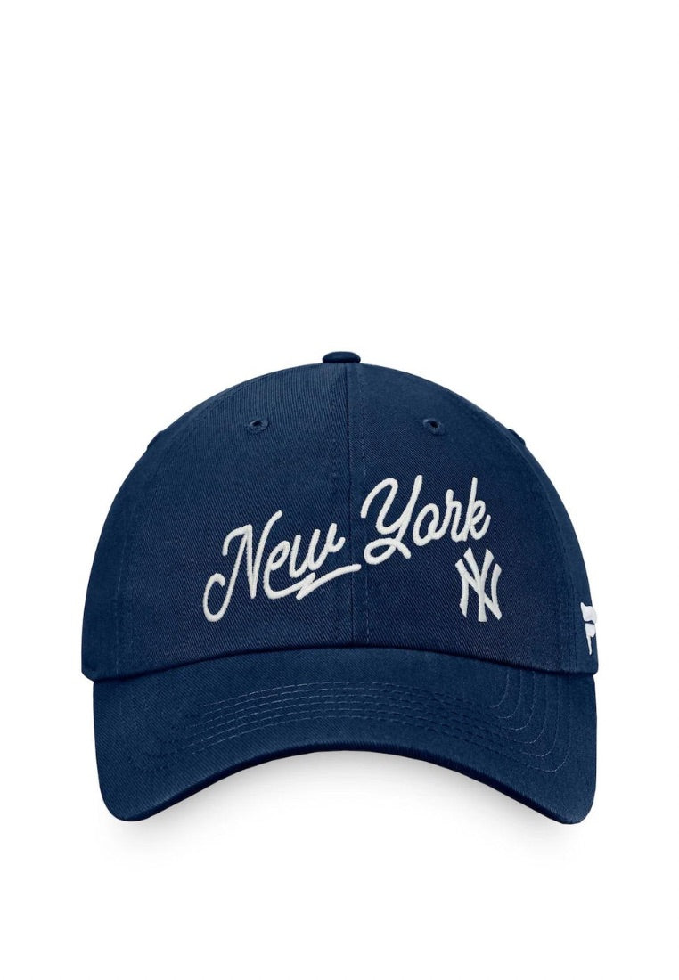 New York Yankees Fanatics Branded Navy Iconic Script Adjustable Hat