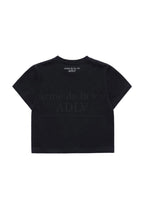 The Powerpuff Girls x Acmedelavie Gradient Curlylogo Crop T-Shirts Black