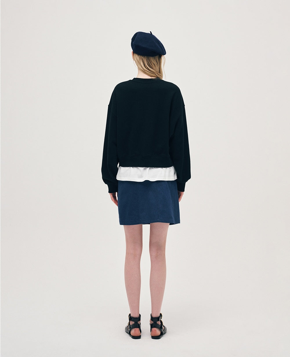 Hemline Layered Sweatshirt F Icon Ria
