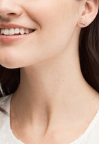 Ready Set Bow Pave Bow Studs Rose Gold