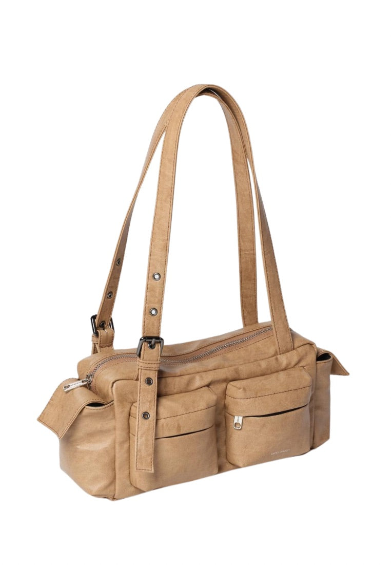 Pocket Utility Bag M Brushed Brown Sugar