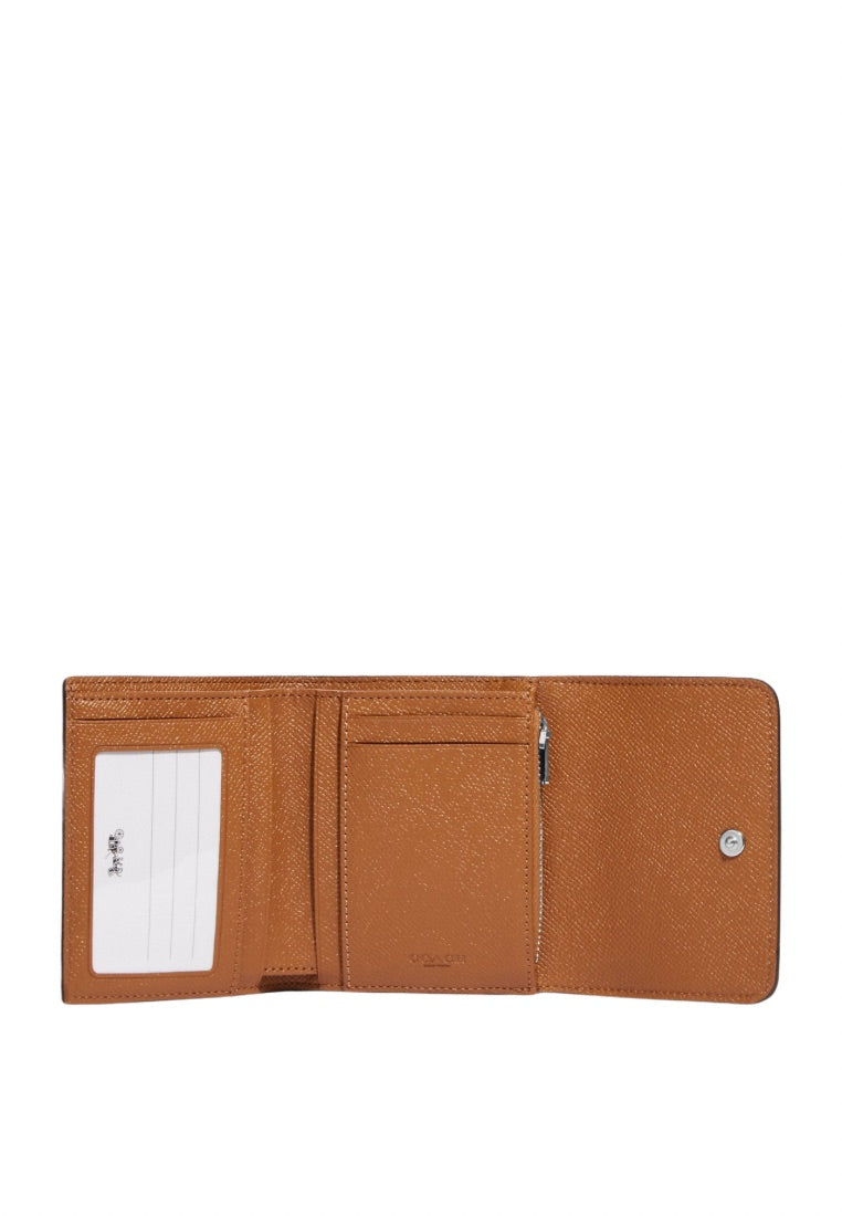 Small Trifold Wallet In Colorblock Powder Pink Multi