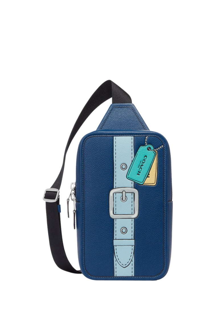 Sullivan Pack With Trompe L'oeil Print True Blue Multi