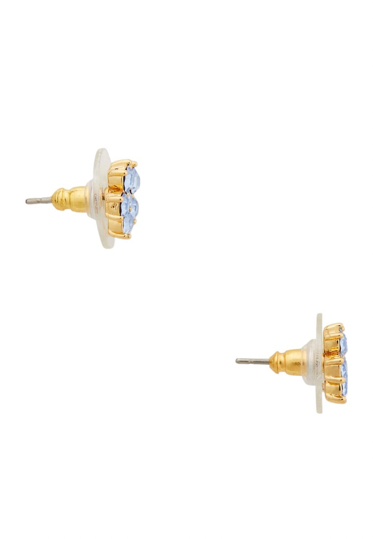 Flower Studs Light Sapphire