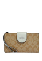 Tech Wallet In Colorblock Signature Canvas Light Sage