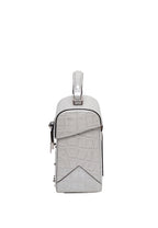 Trunkino Small Croco Silver Grey