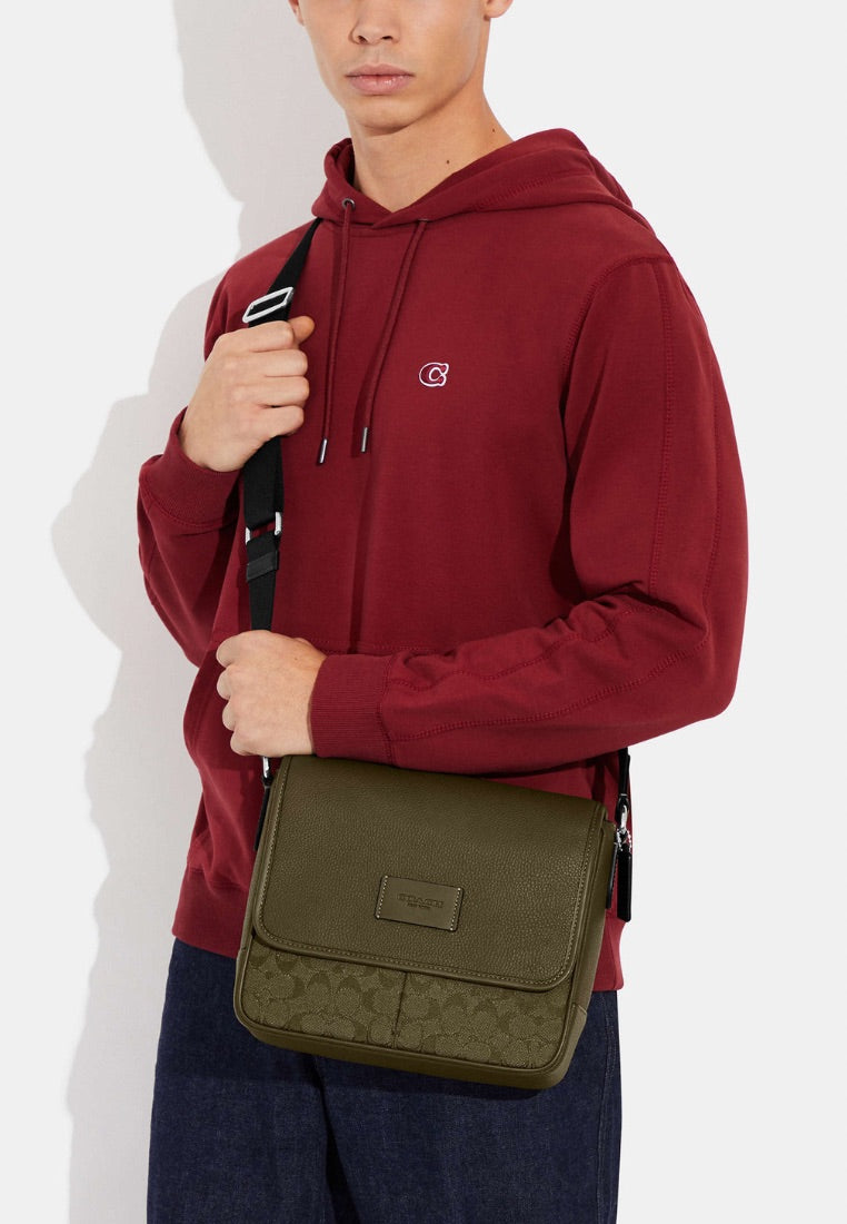 Sprint Map Bag 25 In Signature Jacquard Utility Green