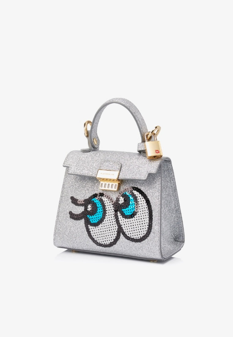 BABY SHYGIRL glitter silver