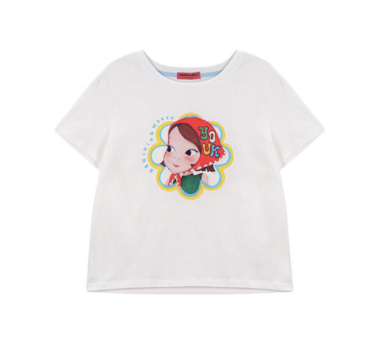 Line Flower T-Shirt F Ria