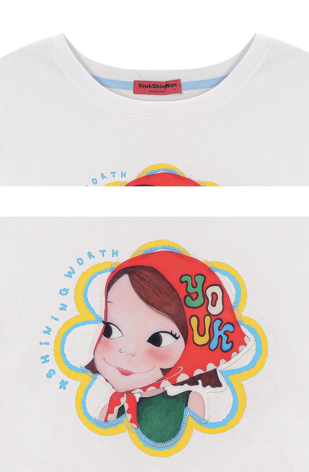 Line Flower T-Shirt F Ria
