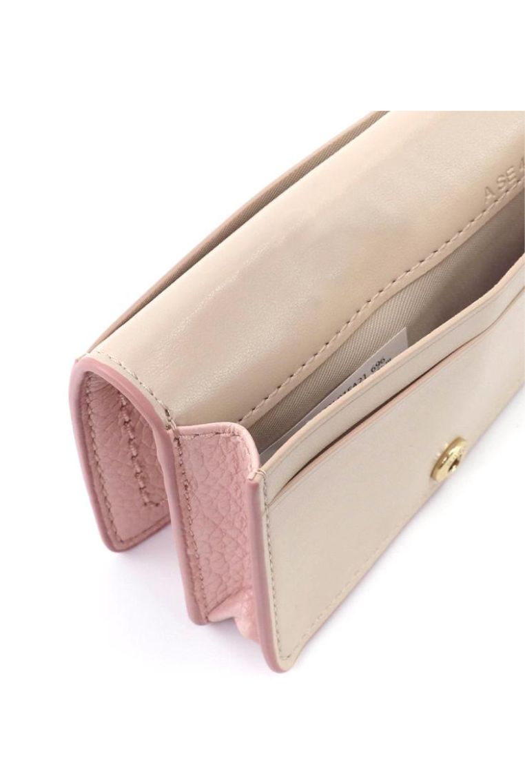 Groove Leather Business Card Case Peach Whip