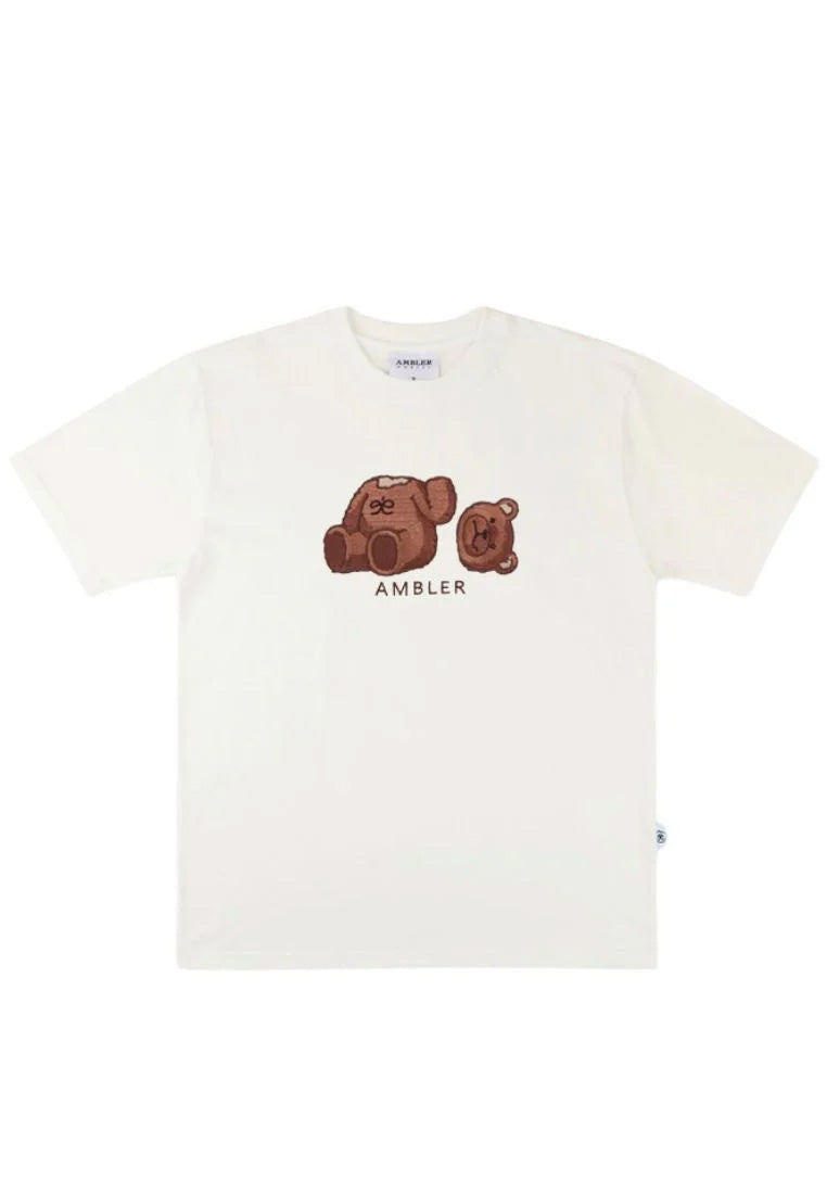[DEFECT SALE 316] T-Shirt Oops Bear Cream NEW size L