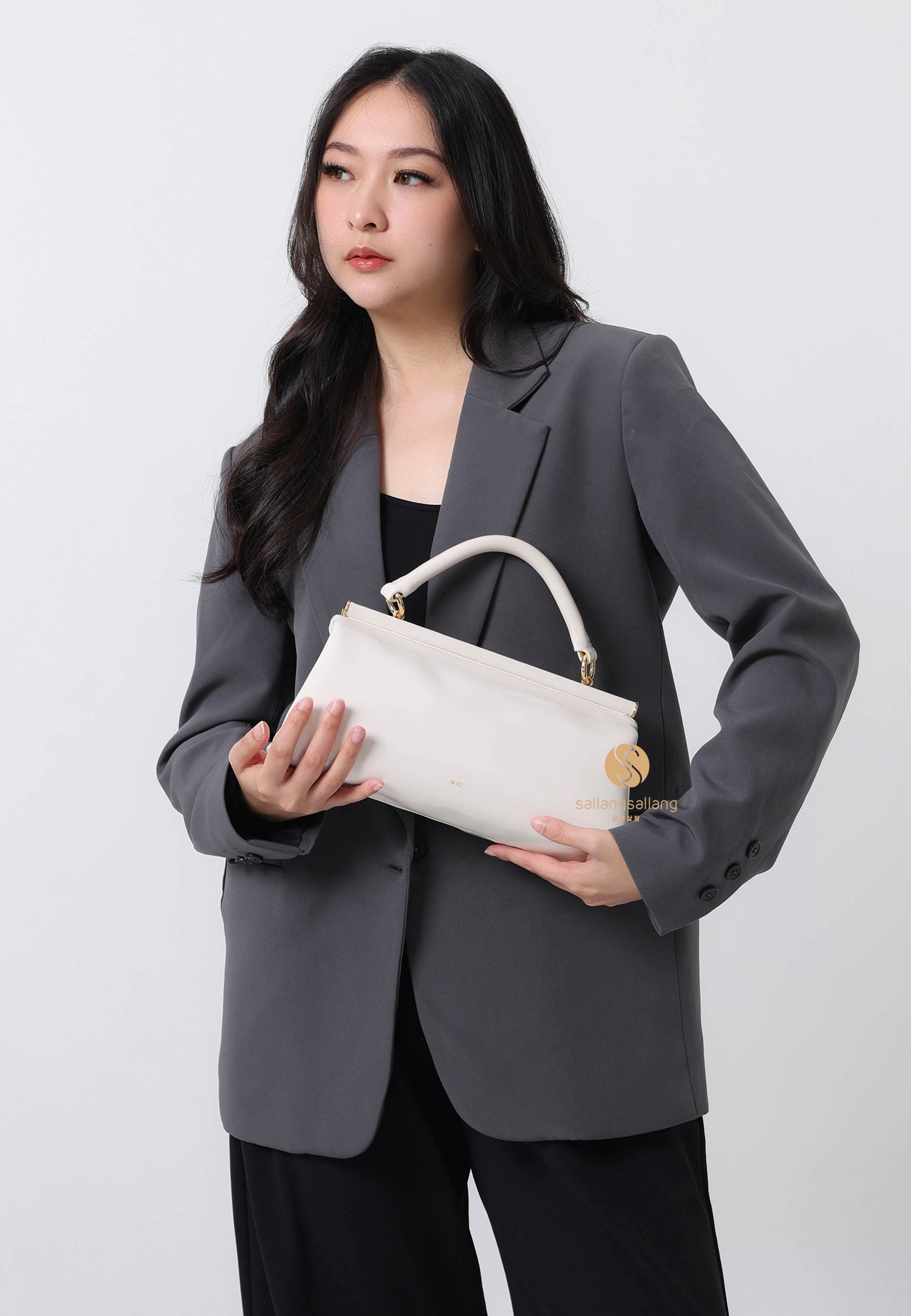 Danna Top Handle Bag - White