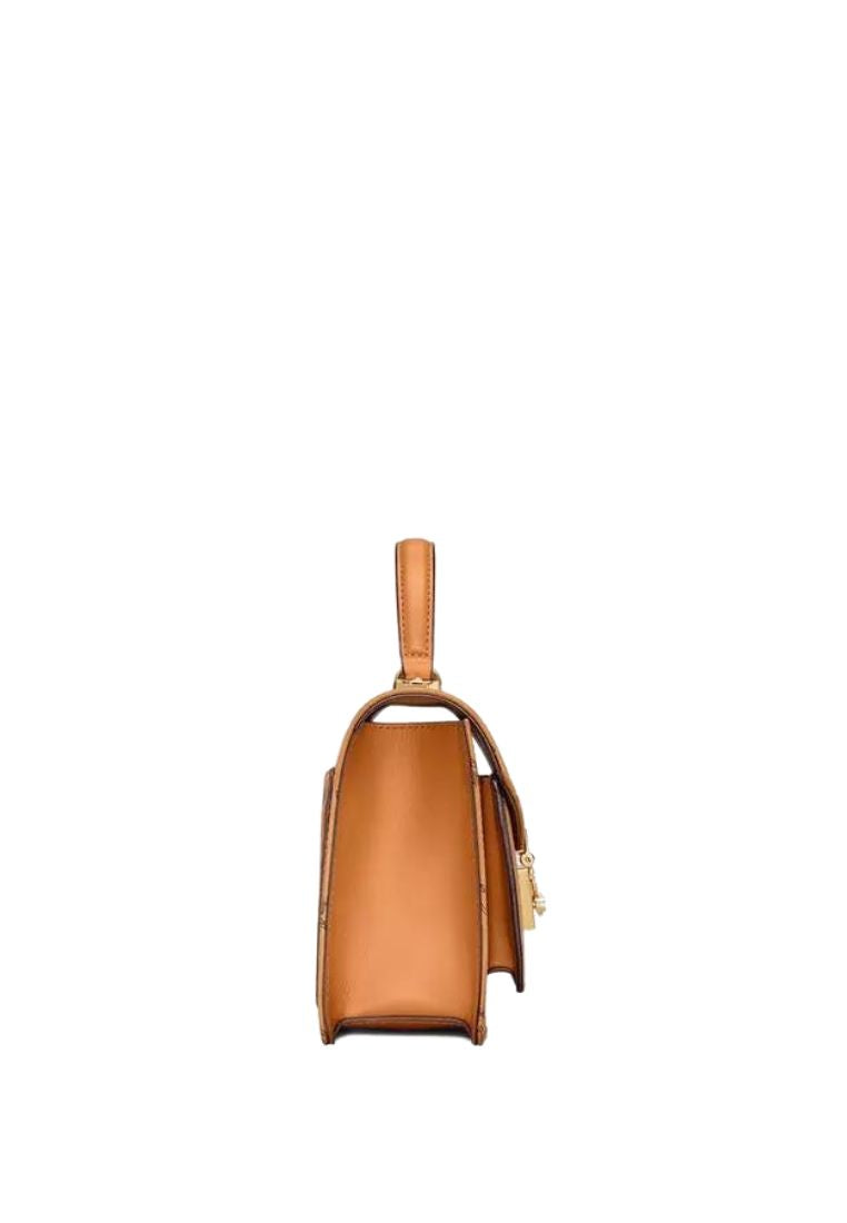 Small Tracy Satchel in Visetos Cognac