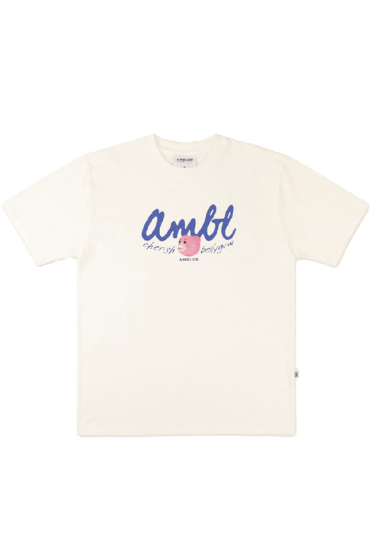 [DEFECT SALE 319] Overfit T-Shirts [Cherish Belly] Cream size S