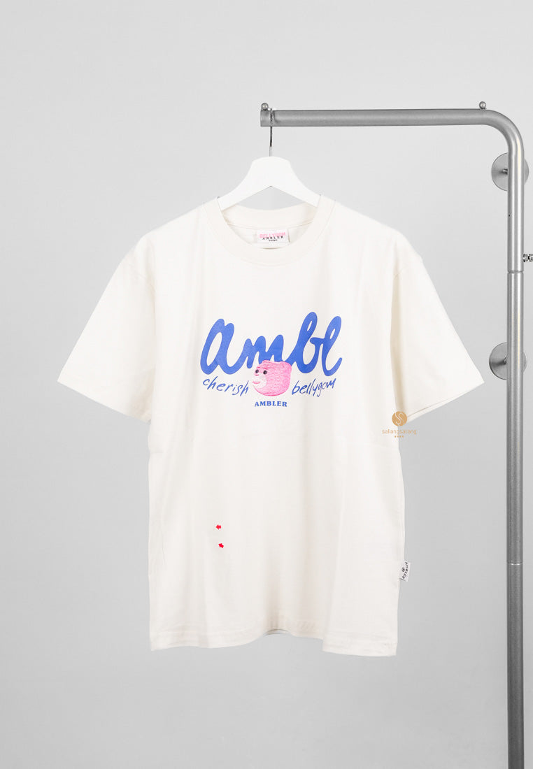 [DEFECT SALE 319] Overfit T-Shirts [Cherish Belly] Cream size S