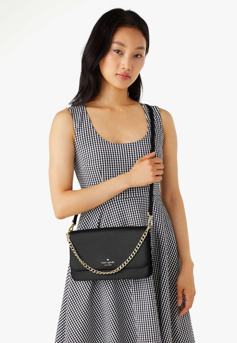 Madison Flap Convertible Crossbody Black